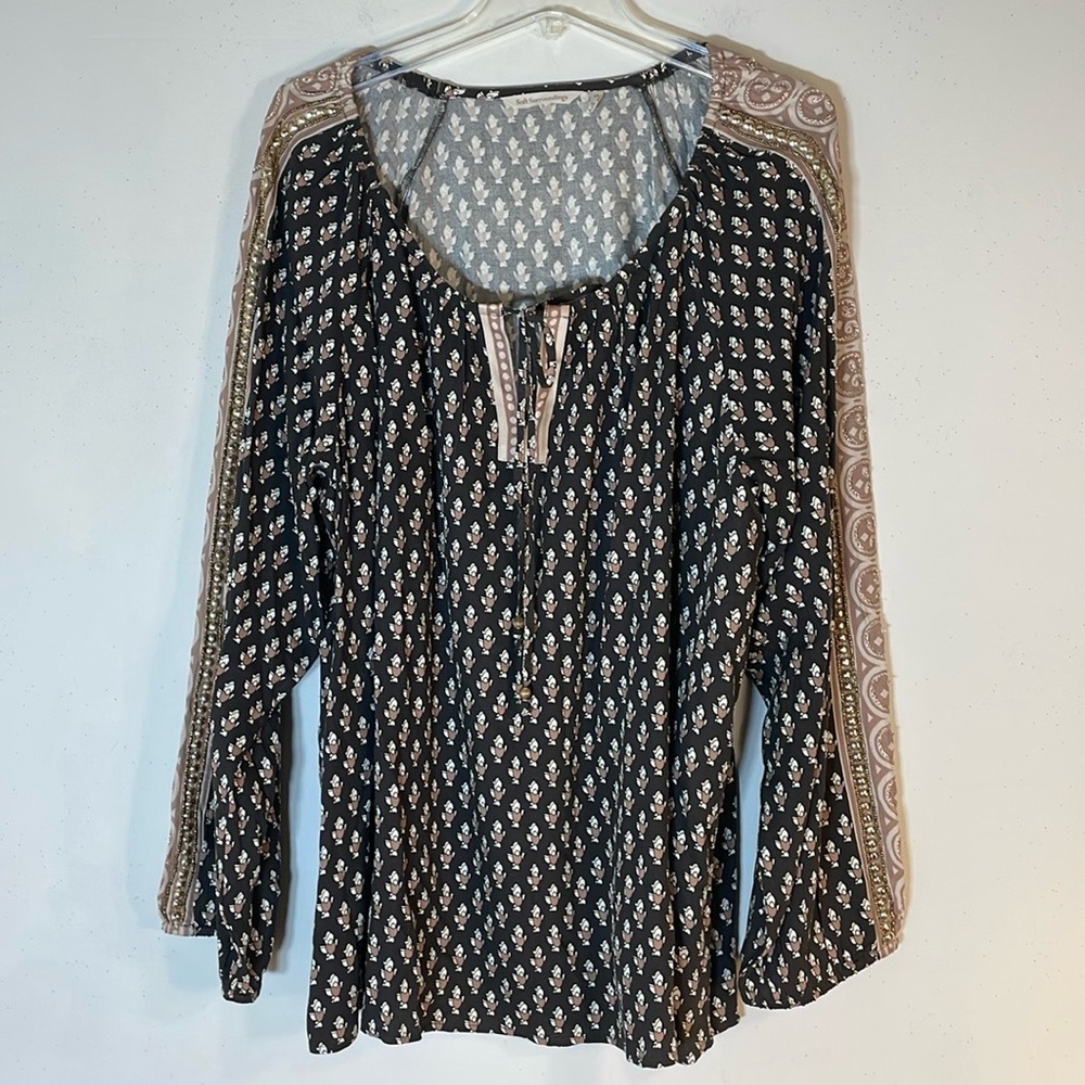 NEW! Soft Surroundings Jolene Blouse - Glitter Beaded & Embroidered. 2X. - Picture 3 of 14
